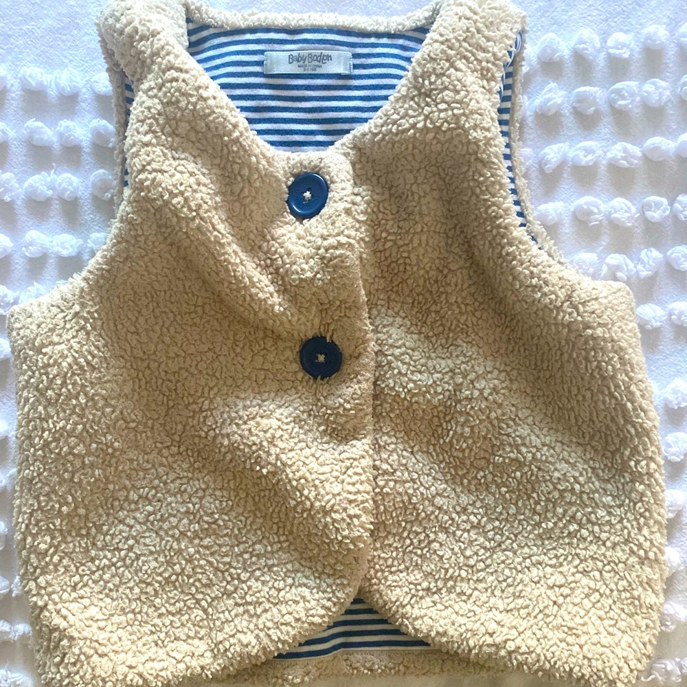 Mini boden 2-3T teddy bear vest